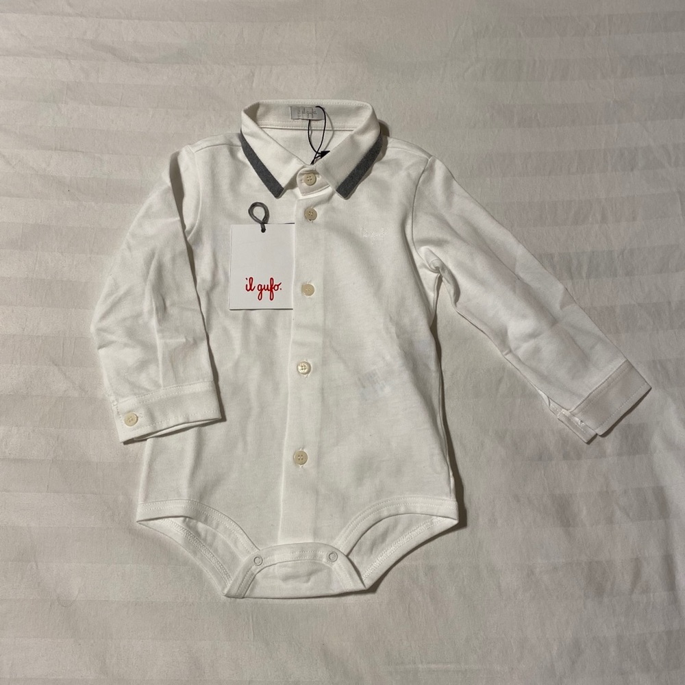 Il Gufo boys polo onesie, NWT, size 12mo